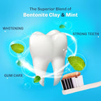 Bentodent Calcium Bentonite Clay Toothpaste Fluoride-Free SLS Free Natural Toothpaste for Family Including Kids (Combo Pack (Mint & Cardamom))