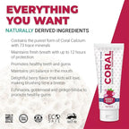 Coral Nano Silver Bubble Berry Kids Toothpaste, Natural Fluoride Free Teeth Whitening Toothpaste, Coral Calcium Nano Silver Infused SLS Free - 4 Ounces (4 Pack)