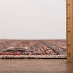Keen Home Design 6x9 Rug - Machine Washable Area Rug with Non-Slip Backing, Ideal for Living Room, Dining Room, Bedroom - Vintage, Easy Clean, Durable, Low Pile Rug - (6' x 9')