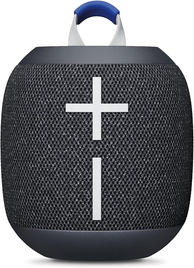 Ultimate Ears WONDERBOOM 4 Waterproof Bluetooth Outdoor Speakers with Big Bass & 360-Degree Sound, Dustproof Floating Wireless Speaker, 131ft Range - Black