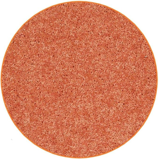 KOECKRITZ Soft and Colorful Kids Classroom Area Rugs (Passes Flammability Pill Test) Many Sizes and Bright Colors to Select from (9' Round, Tangerine)