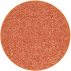 KOECKRITZ Soft and Colorful Kids Classroom Area Rugs (Passes Flammability Pill Test) Many Sizes and Bright Colors to Select from (8' Round, Tangerine)