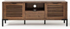 Bme Millie Solid Wood TV Stand for TVs up to 65 Inches, Modern Farmhouse TV Stand with Rustic Charm, TV Stands for Living Room, Chestnut