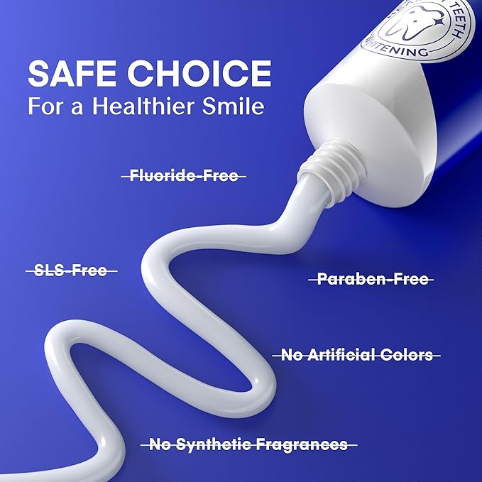 PearlSmile Hydroxyapatite Niacinamide Whitening Toothpaste – 5% Niacinamide + 10% Nano-Hydroxyapatite (nHAp) – Strengthens Enamel & Remineralizes – Fluoride-Free, 4.2oz (Pack of 3)