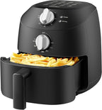 COMFEE' Compact 2.1 Quart Air Fryer with 12 Menu Options, Adjustable Timer & Temperature Control 180-400 degrees F, Dishwasher-Safe Nonstick Fry Basket with Stainless Steel Finish