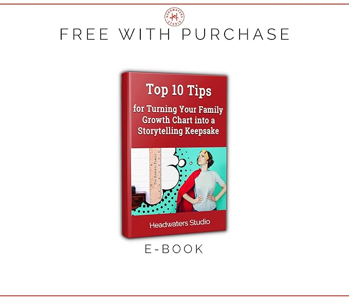 Wooden Surfboard Wall Decor Growth Chart - Surf Board Decor for Kids Room, Wooden Growth Chart for Wall, Surfboard Wall Art, Surfboards for Decoration - Teal Wave (9.5"x 45")