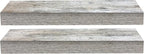 Sorbus Floating Shelves, Wall Shelves for Bedroom, Kitchen, Living Room, Bathroom Shelves Over The Toilet, Office, Home Decor, Farmhouse, 16 Inch Wall Mounted Rustic Floating Shelves for Wall, 2 Pack