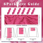 Hot Pink 6 Pack Cheesecloth Table Runner 10FT Boho Fabric Rustic Cheese Cloth Table Runner for Wedding 20 x 120 Inch Long Bridal Shower Baby Shower Gauze Sheer Birthday Party Table Decorations