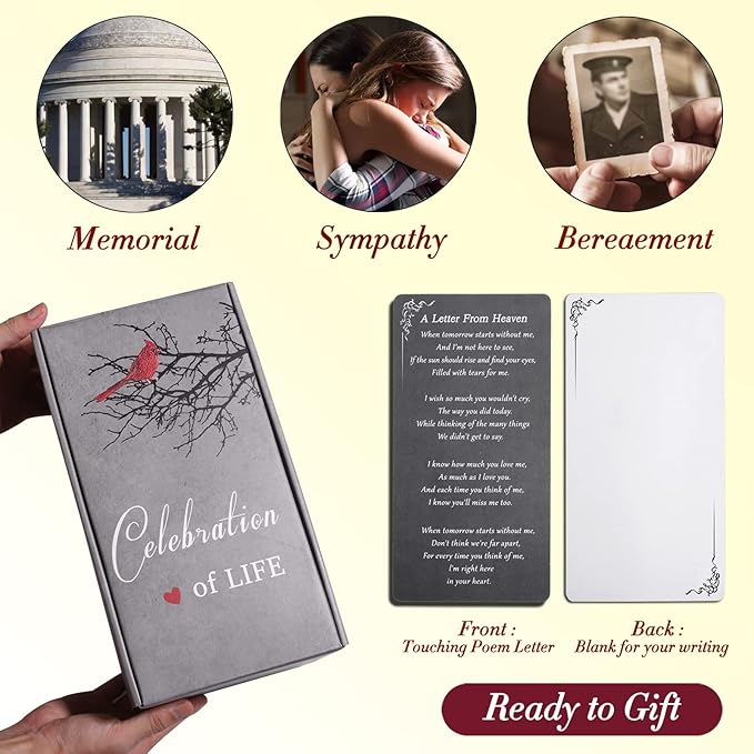 Memorial Lantern, Sympathy Gifts for Loss of Mom/Loved One, Bereavement Gifts, in Memory of Loved One Lantern,Celebration of Life, Memorial Gifts, Funeral Lantern,Mom You Left me Beautiful Memories