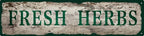 Vintage Tin Sign Retro Metal Fresh Herbs Signs for Home Decor Stylish Wall Art Plaques Gift for Home Bathroom Kitchen and Gothic Wall Decor in Every Room 16x4 in