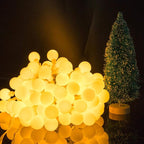 Minetom Mini Globe String Lights, 66 Ft. 200 LED Fairy String Lights Plug in, 8 Modes with Remote, Decor for Indoor Outdoor Party Wedding Christmas Tree Garden, Warm White