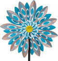 Viveta Wind Spinners,18 * 81" Large Outdoor Wind Spinner,Double-Side Wind Sculpture with 4 Sturdy Stake,Metal Windmill for Yard and Garden