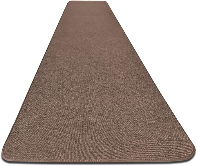 House, Home and More Outdoor Carpet Runner - Brown - 3 Feet x 25 Feet