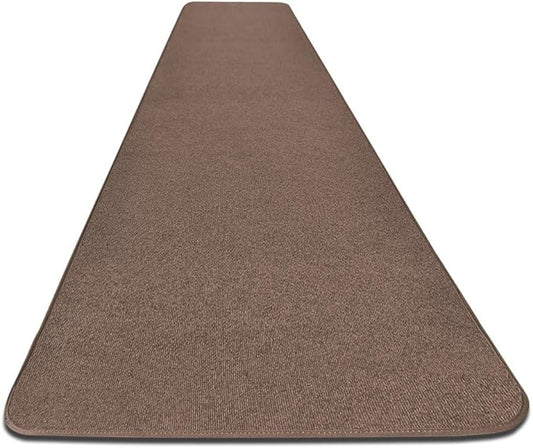 House, Home and More Outdoor Carpet Runner - Brown - 4 Feet x 25 Feet