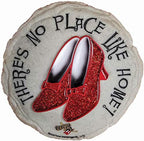 Spoontiques Ruby Slippers Stepping Stone - Wizard of Oz Decorative Garden Stone for Yard, Patio, Garden or Walkway - Outdoor or Indoor Home Decor