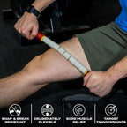 Massage Stick 18" Flexible Handheld Spindle Massage Roller (Will Contour to Any Muscle) - Full Body Muscle Recovery & Myofascial Release (Medium - 18" Massage Stick)