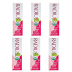RADIUS USDA Organic Kids Toothpaste 3oz Non Toxic Chemical-Free Gluten-Free Designed to Improve Gum Health for Children's 6 Months and Up - Dragon Fruit - Pack of 6