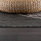 CAMILSON Outdoor Rug 8x10 Modern Area Rugs for Indoor and Outdoor Patios and Porches - Waterproof, Non-Shedding, Easy-to-Clean Outside Carpet (8 x 10, Medallion - Dark Grey/Light Grey)