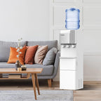 Hot and Cold Water Dispenser with Ice Maker for 5 Gallon Bottle Water Cooler Dispenser Built-in Ice Maker 27 lbs in 24 hrs with Child Safety Lock