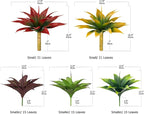 Artificial Agave Plants,Large UV Resistant Fake Agave Planters for Indoor and Outdoor Decorating Tropical Plant Succulents Greenery Indoor Decor (2Pack,18" Yellow)
