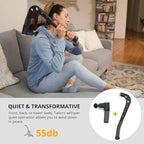 Talon Percussion Massage Gun + Massage Cane + Gun Holder System - Deep Tissue Muscle Massager with Arm Attachment for Whole Body Pain Relief, Upper and Lower Back, Neck & Shoulder Relaxer