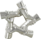 Deco 79 Ceramic Hands Decorative Sculpture Gripping Home Decor Statue, Accent Figurine 13" x 4" x 13", Silver