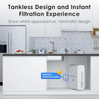 Waterdrop G3P600 Reverse Osmosis System, 8 Stage Tankless Reverse Osmosis Water Filter, NSF/ANSI 42 & 58 & 372 Certified, Under Sink RO System, 2:1 Pure to Drain, Smart LED Faucet