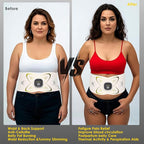 Abs Stimulator Abdominal, ab Belt Muscle Stimulator with Heat for Belly Fat Loss, Stomach Cellulite Melting, Postpartum Care Smooth & Firming, Lower Back Massager for Pain Relief Women Men Gifts