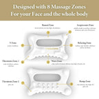 Natural Ceramic gua sha Massage Tool, face and Body guasha, Lymphatic Drainage Trigger, guasha Board, face Lift, Muscle Relief Massage Board