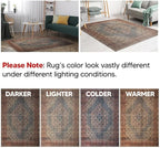 Keen Home Design 2x3 Rug - Machine Washable Entry Rug with Non-Slip Backing, Ideal for Enteryway, Kitchen, Bathroom, Laundry Room - Vintage, Easy Clean, Durable, Low Pile Rug - (2' x 3')