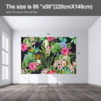 Floral Wall murals Peel and Stick Flowers Wallpaper for Bedroom Living Room - 58"x86"