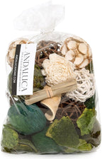 ANDALUCA Decorative Moss Balls Natural Bowl Filler Home Decor (Green Moss)