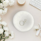 6.3 Inch Concrete Bowl, Modern Decorative Home Decor, Jewelry Tray, Asymmetrical Concrete Organic Bowl, Minimalist Tray