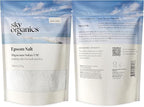 Sky Organics - Epsom Salt Bath Soak, 5 lbs - Magnesium Sulfate USP - 100% Pure, Medium Grain - Unscented - Soaking Bath Salts - Resealable Bag - Natural, Vegan & Cruelty Free - Self Care - Bath & Feet
