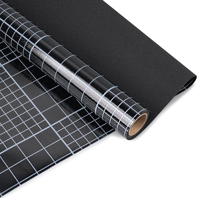 HIDBEA Blackout Window Film,100% Light Blocking Room Darkening Window Privacy Film,Frosted Glass Window Film Heat Control, Removable Window Cover Tint for Day Sleep (Black,35.4in x 6.5ft)