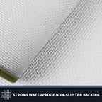 PURRUGS Dirt Trapping Door Mat 34" x 60", Non-Slip/Skid Machine Washable Entryway Rug, Shoes Scraper, Area Rug, Super Absorbent Welcome Mat for Muddy Wet Shoes and Paws, Budding Green & Sage Green