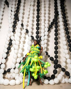 Black and White Quick Link Balloons, 100PCS Latex Linking Balloons for Making Balloon Wall Balloon Arch Balloon Chains and Wedding Birthday Baby Shower Engagement Graduation Party Decorations (10inch)
