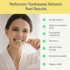 ELIMS Travel Size Nano Hydroxyapatite Toothpaste Fluoride Free - Xylitol Remineralizing Toothpaste for Whitening Sensitive Teeth - Orange Pineapple Mint Toothpaste for Adults & Kids 1oz