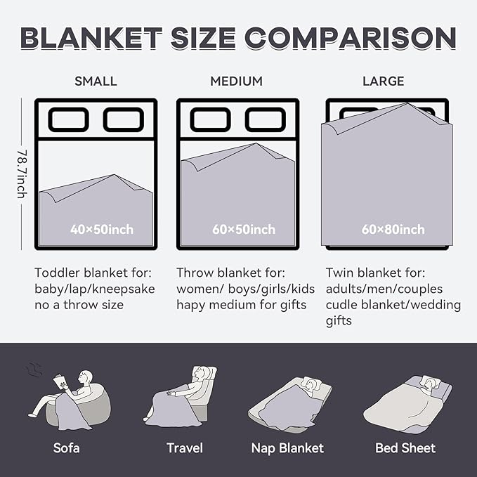 Chunky Knit Blanket - Luxury Soft Cozy 40 * 50 Throw Blanket,100% Woven Blanket Rope Knot Throw Blanket for Couch, Sofa, Home Decor, Gift - Machine Washable(White)