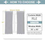 ChrisDowa Grommet Blackout Curtains for Bedroom and Living Room - 2 Panels Set Thermal Insulated Room Darkening Curtains (Brown, 42W x 63L)