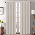 H.VERSAILTEX Thermal Insulated Blackout Window Panels Microfiber Formaldehyde-Free Kids Curtains for Holiday Season Home Decoration,Grommet Top,52 by 96 - Inch - Fog - Set of 2
