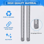 6 Pcs H Stakes for Yard Signs 30'' x 10'' Metal Heavy Duty H Frame Wire Stakes Weatherproof Metal Holder for 4mm 5mm Corrugated Signs Advertising Board Guidepost Yard Halloween Decor