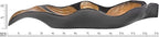 AeraVida Nature Inspired Handcarved Curvy Leaf Shaped 2-Tone Stained Wooden Serving Bowl or Dish for Tropical Chic Home Décor & Kitchen Accessories
