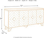Signature Design by Ashley Robin Ridge Modern Wood Accent Cabinet