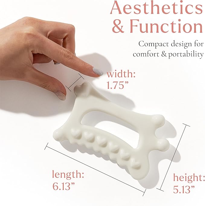 Gua Sha Jelloskin Lymphatic Massage Tool | Ceramic GuaSha for Face & Body Massage Tool | Patented Design for Lymphatic Drainage, Face Lift & Muscle Relief Body Massager
