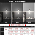 OKELI Modern Pendant Light,3Color LED Bubble Crystal Island Light Fixtures,Black Mini Pendant Lighting for Kitchen Island,Bar,6W,3000-6000K,ETL