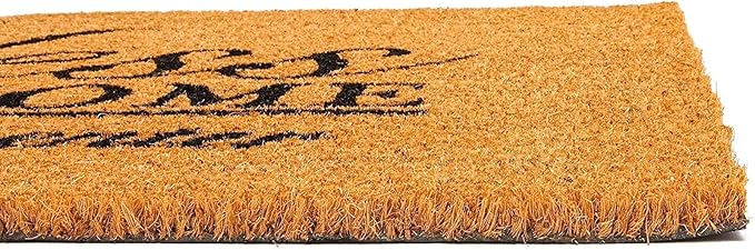 Juvale Coco Coir Door Mat 17 x 30 in - Bless This Home and All Who Enter Doormat for Front Entrance