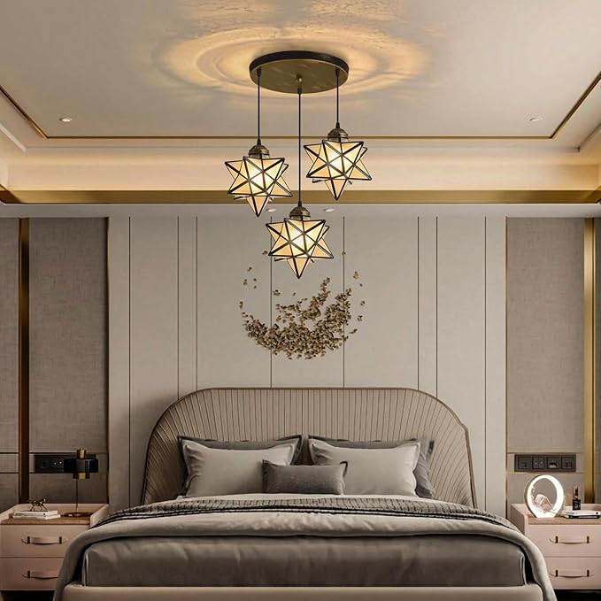 Frosted White Glass Chandelier for Dining Room Pendant Lights for Kitchen Island Light Fixture Modern Farmhouse Chandeliers with Warm Light Oiled Bronze