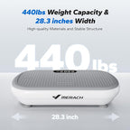 MERACH Vibration Plate Exercise Machine, Vibration Plate 440 Lbs Capacity, Bluetooth and Silicone Pedal, Stimulate Deep Fat, Vibration Plate for Lymphatic Drainage, Vibrating for Weight Loss