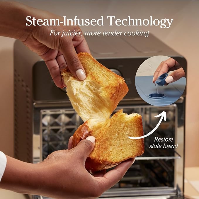 Our Place Wonder Oven | 6-in-1 Air Fryer & Toaster Oven with Steam Infusion | Compact, Countertop Friendly, Fast Preheat, Multifunctional | Air Fry, Toast, Roast, Bake, Reheat & Broil | Steam